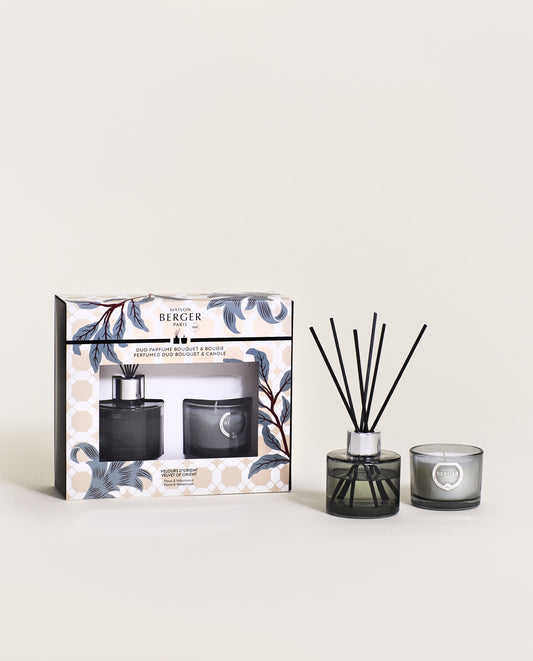 Adagio Velvet of Orient Mini Duo Bouquet & Candle