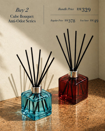 Scented Bouquet Cube Anti Odour Series Duo Bundle