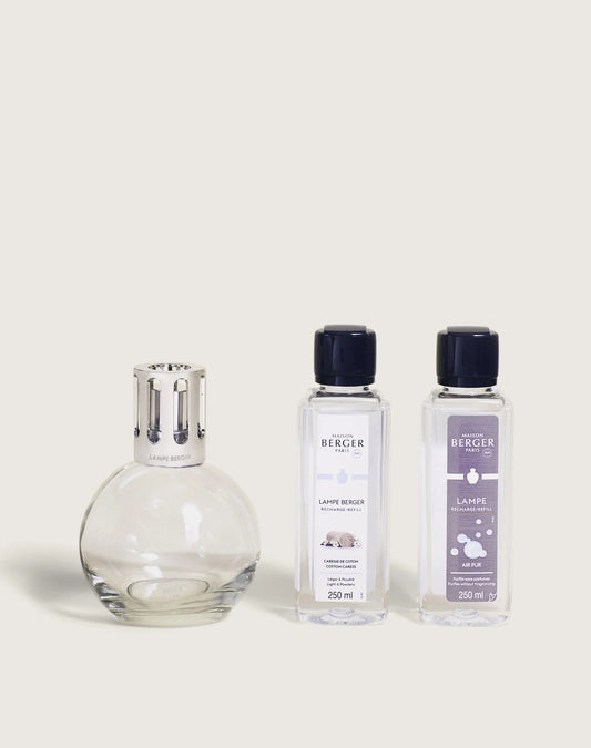 Essential Round Air Pur & Cotton Caress Lampe Coffret Starter Gift Set