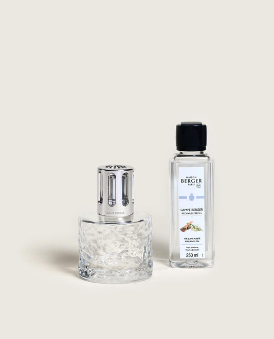 Mirage Transparent Lampe Coffret Gift Set • Pure White Tea
