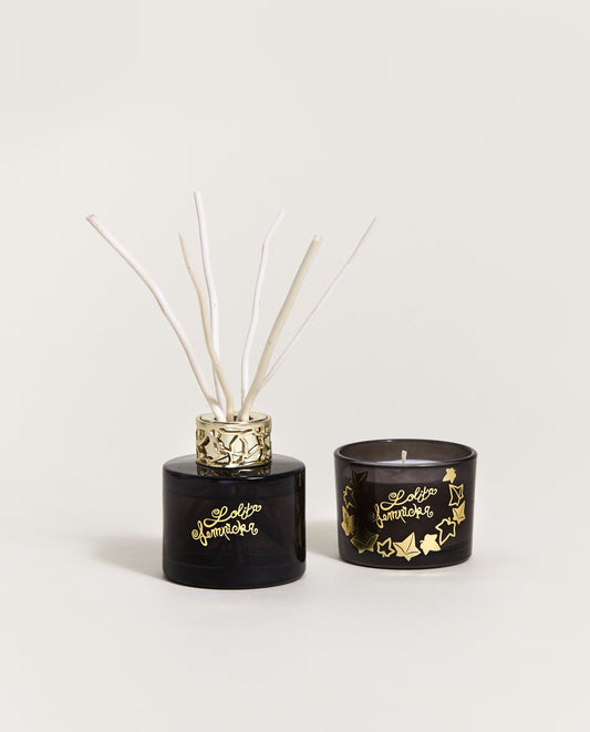 Mini Duo Bouquet & Candle Black by Lolita Lempicka