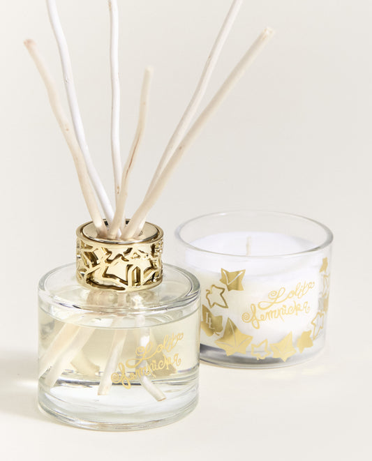 Mini Duo Bouquet & Candle Transparent by Lolita Lempicka