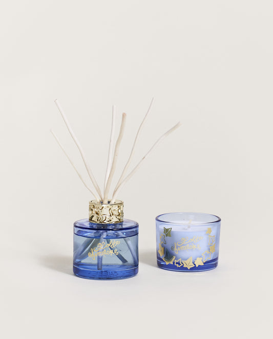 Mini Duo Bouquet & Candle Blue by Lolita Lempicka