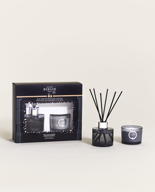 Olympe Exquisite Sparkle Mini Duo Bouquet & Candle