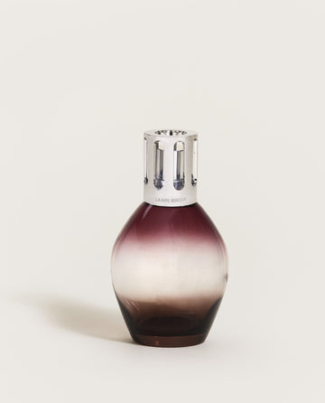 Oval Lampe Plum/Brown