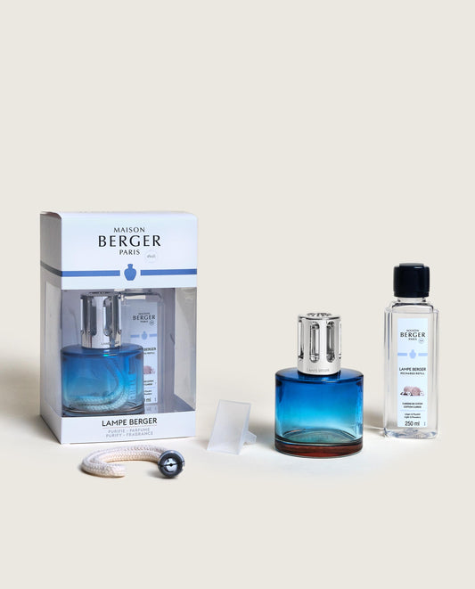 Cotton Caress Pure Blue Lampe Coffret Gift Set