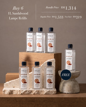 Sandalwood Lampe Refills Bundle • Buy 6 Get 1 Free