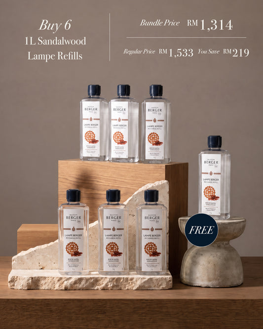 Sandalwood Lampe Refills Bundle • Buy 6 Get 1 Free