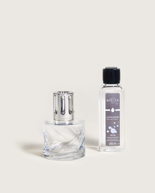 Spirale Transparent Lampe Coffret Gift Set