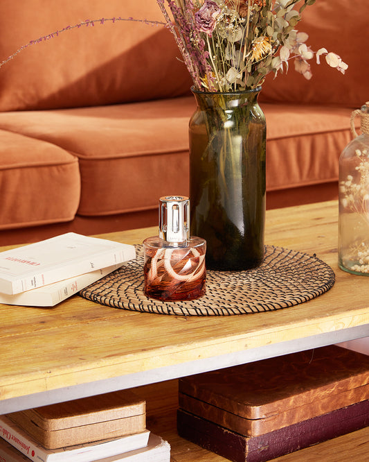 Spirale Rose Amber Lampe Coffret Gift Set - Rhubarb Radiance