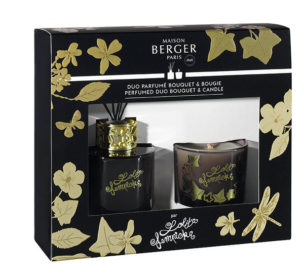 Mini Duo Bouquet & Candle Lolita Lempicka Black - Maison Berger Paris